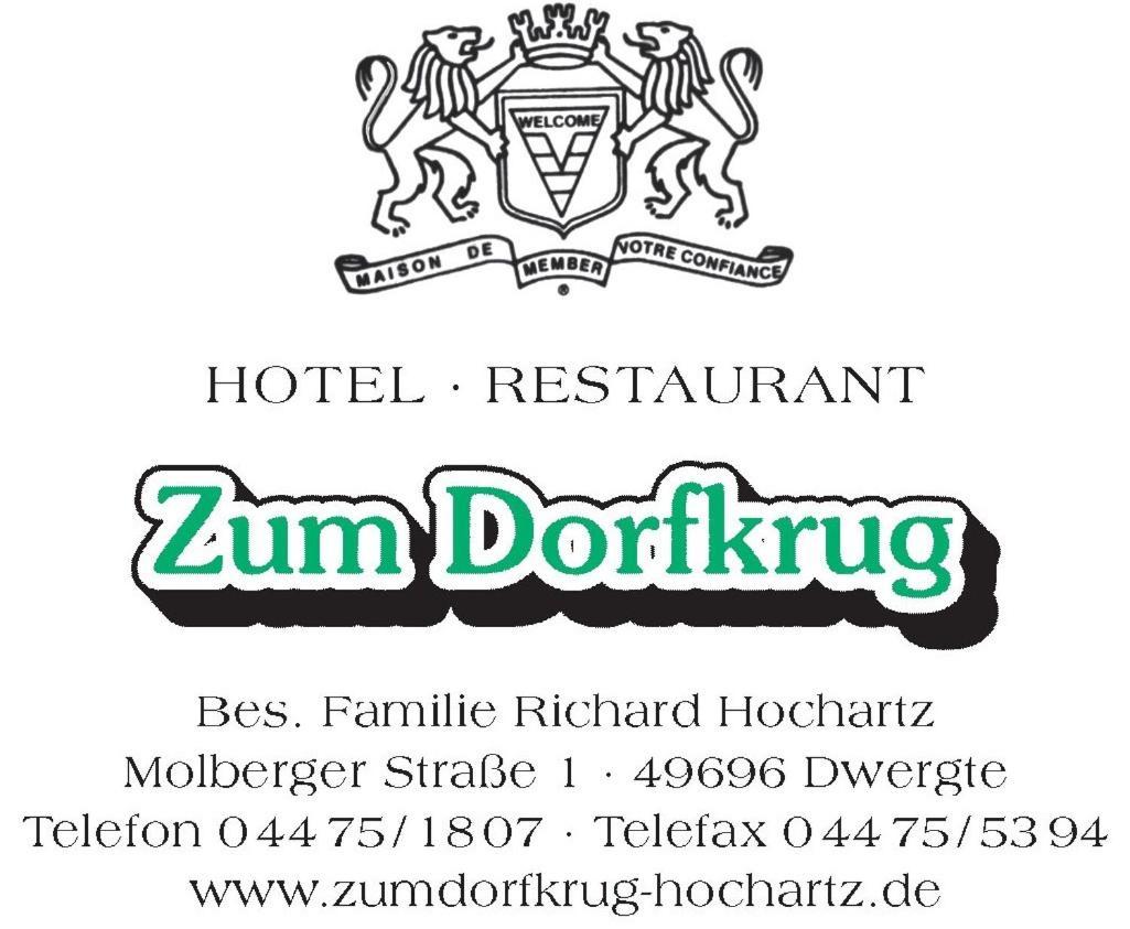 Gasthof Zum Dorfkrug Molbergen Exterior photo